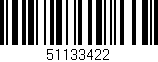Código de barras (EAN, GTIN, SKU, ISBN): '51133422'
