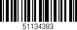 Código de barras (EAN, GTIN, SKU, ISBN): '51134383'