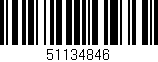 Código de barras (EAN, GTIN, SKU, ISBN): '51134846'