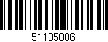 Código de barras (EAN, GTIN, SKU, ISBN): '51135086'