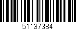 Código de barras (EAN, GTIN, SKU, ISBN): '51137384'