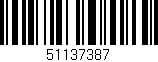 Código de barras (EAN, GTIN, SKU, ISBN): '51137387'
