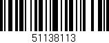 Código de barras (EAN, GTIN, SKU, ISBN): '51138113'