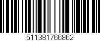 Código de barras (EAN, GTIN, SKU, ISBN): '511381766862'