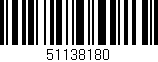 Código de barras (EAN, GTIN, SKU, ISBN): '51138180'