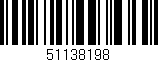Código de barras (EAN, GTIN, SKU, ISBN): '51138198'