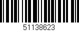 Código de barras (EAN, GTIN, SKU, ISBN): '51138623'