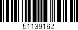 Código de barras (EAN, GTIN, SKU, ISBN): '51139162'