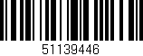 Código de barras (EAN, GTIN, SKU, ISBN): '51139446'