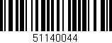 Código de barras (EAN, GTIN, SKU, ISBN): '51140044'