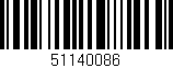 Código de barras (EAN, GTIN, SKU, ISBN): '51140086'