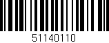 Código de barras (EAN, GTIN, SKU, ISBN): '51140110'