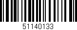 Código de barras (EAN, GTIN, SKU, ISBN): '51140133'