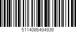 Código de barras (EAN, GTIN, SKU, ISBN): '5114086494938'