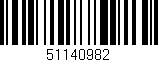 Código de barras (EAN, GTIN, SKU, ISBN): '51140982'