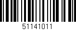 Código de barras (EAN, GTIN, SKU, ISBN): '51141011'