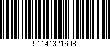 Código de barras (EAN, GTIN, SKU, ISBN): '51141321608'