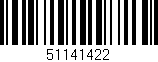 Código de barras (EAN, GTIN, SKU, ISBN): '51141422'