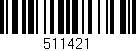 Código de barras (EAN, GTIN, SKU, ISBN): '511421'