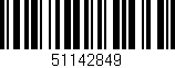 Código de barras (EAN, GTIN, SKU, ISBN): '51142849'