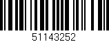 Código de barras (EAN, GTIN, SKU, ISBN): '51143252'