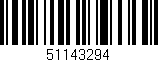 Código de barras (EAN, GTIN, SKU, ISBN): '51143294'