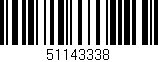 Código de barras (EAN, GTIN, SKU, ISBN): '51143338'