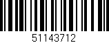 Código de barras (EAN, GTIN, SKU, ISBN): '51143712'