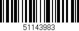 Código de barras (EAN, GTIN, SKU, ISBN): '51143983'