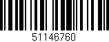 Código de barras (EAN, GTIN, SKU, ISBN): '51146760'