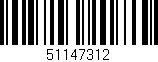 Código de barras (EAN, GTIN, SKU, ISBN): '51147312'