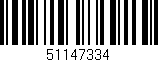 Código de barras (EAN, GTIN, SKU, ISBN): '51147334'
