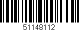 Código de barras (EAN, GTIN, SKU, ISBN): '51148112'
