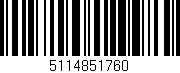 Código de barras (EAN, GTIN, SKU, ISBN): '5114851760'