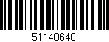 Código de barras (EAN, GTIN, SKU, ISBN): '51148648'