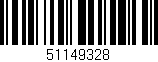 Código de barras (EAN, GTIN, SKU, ISBN): '51149328'