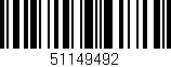 Código de barras (EAN, GTIN, SKU, ISBN): '51149492'