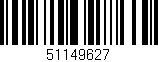 Código de barras (EAN, GTIN, SKU, ISBN): '51149627'