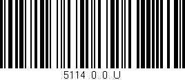 Código de barras (EAN, GTIN, SKU, ISBN): '5114_0_0_U'