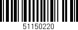 Código de barras (EAN, GTIN, SKU, ISBN): '51150220'