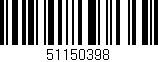 Código de barras (EAN, GTIN, SKU, ISBN): '51150398'