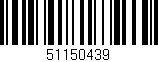 Código de barras (EAN, GTIN, SKU, ISBN): '51150439'