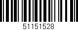 Código de barras (EAN, GTIN, SKU, ISBN): '51151528'