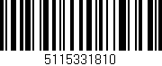 Código de barras (EAN, GTIN, SKU, ISBN): '5115331810'