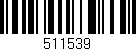 Código de barras (EAN, GTIN, SKU, ISBN): '511539'
