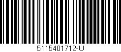 Código de barras (EAN, GTIN, SKU, ISBN): '5115401712-U'