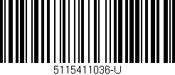 Código de barras (EAN, GTIN, SKU, ISBN): '5115411036-U'
