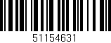 Código de barras (EAN, GTIN, SKU, ISBN): '51154631'