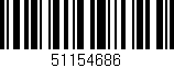 Código de barras (EAN, GTIN, SKU, ISBN): '51154686'