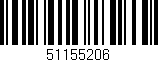 Código de barras (EAN, GTIN, SKU, ISBN): '51155206'